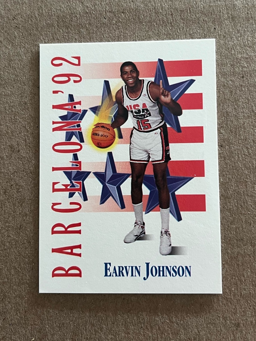 1991-1992 SkyBox Earvin "Magic" Johnson USA Basketball card #533